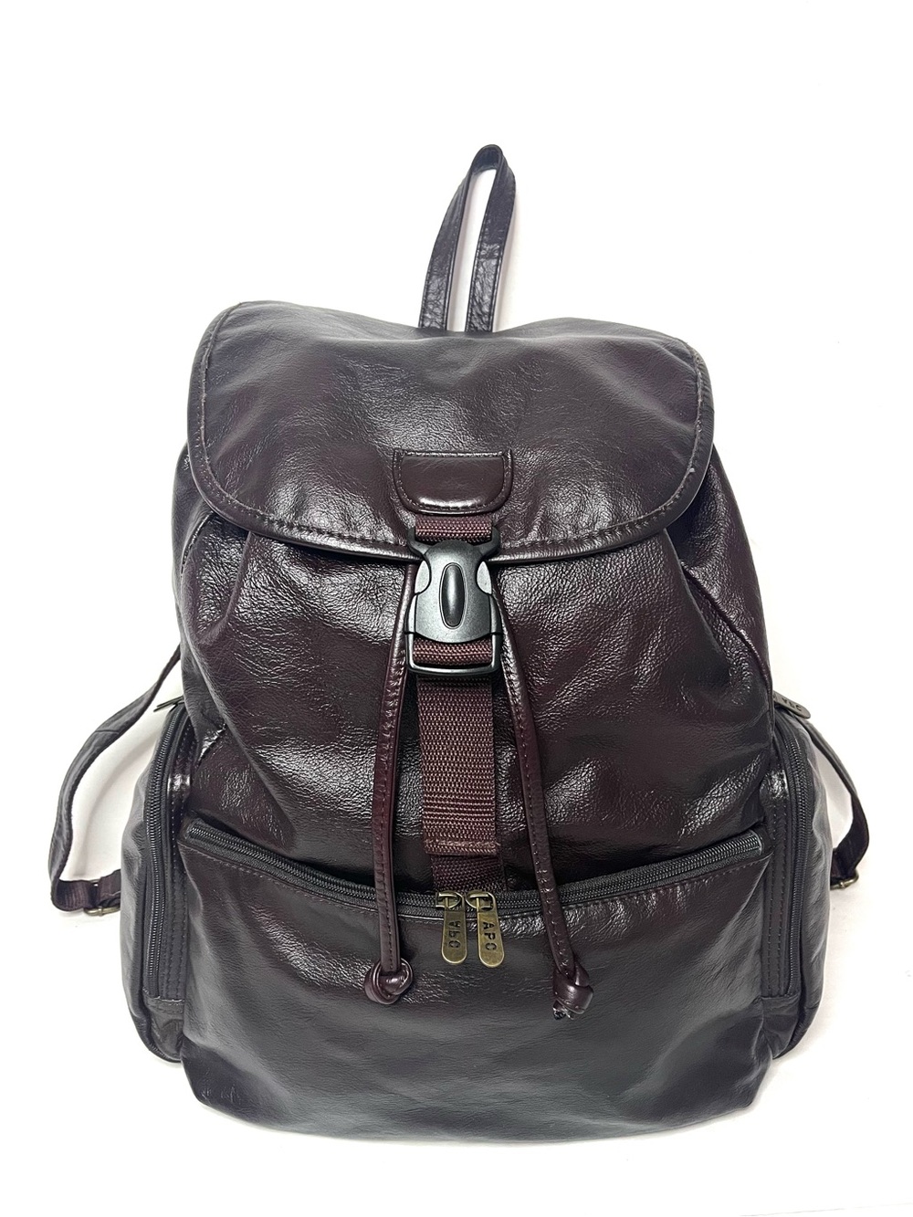 Amerileather Jumbo Dark Brown Leather Backpack - Unisex